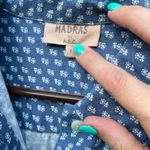 Madras by APC Romper Blue Floral Print Long Sleeve Casual Jumpsuit L vintage Size L Photo 2