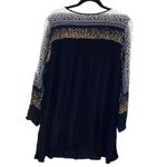 Avenue VIP Knit Black Blouse With Animal Print Photo 3