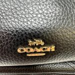Coach Mini Charlie Pebbled Leather Backpack Black Photo 1