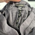 Coco + Carmen  Wide Leg Pants Womens L\XL Gray Cotton High Rise Elastic Waist Photo 6