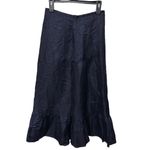 Twinkle by Wenlan Anthropologie Woman Size 6 Maxi Skirt Bohemian Western Ruffle Blue Photo 3