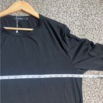 🦋 Black Long Sleeve Crew Neck Tee XXL Casual Neutral Comfy Photo 4