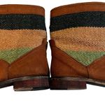 Seychelles  Cowboy Leather and Woven Fabric Boots, Sz 10 Photo 10