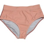 Nani Swimwear Colorblock High Rise Swim Bottoms Peach Pink Mauve Womens X Photo 0