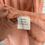 Luii Light Orange Linen Zipper Longline Vest Size M Photo 3