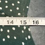41 Hawthorn Dark Green with Polka Dots Midi Dress size Large White Photo 9