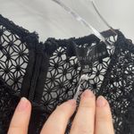 Adelyn Rae  Lizette Jumpsuit Black Embroidered Lace Size XS New With Tags Photo 3