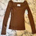 Citizens of Humanity NWT  Marisol Square Neck Ribbed Top – Size XS – $128 MSRP Photo 0
