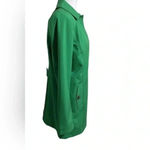 Dennis Basso Water Resistant Button Front Kelly green Jacket small Photo 2