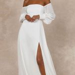 Lulus  Feel Me Romance White Off-the-Shoulder Maxi Dress Photo 0