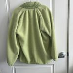 Staccato  Women’s Neon Green Fuzzy Button Jacket w/ 3 Pockets - Size Medium Photo 5