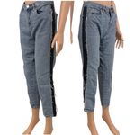 BlankNYC color block 2 tone 29 crop girlfriend jean J1 2524 Blue Photo 11