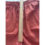 Sound Style Pants Womens Medium Orange Terracotta Linen Blend Boho Lagenlook Photo 7