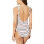 Shoshanna 
Sport Stripe Rib‎ Tie Waist One Piece size 12 NWT Photo 1