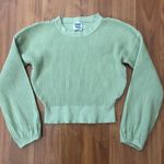 Princess Polly Ribbed Pastel Green Long Sleeve Top Photo 1