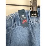 Johnny Was NWT Sarabi Pull On Pants Light Wash Denim Embroidered Palm Trees XL Photo 5