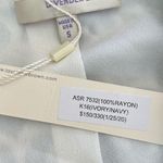 Lavender Brown  Animal Print Blazer in Navy & Ivory Photo 3