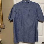 Loomstate Chambray Blue 100% Organic Cotton Button Down Shirt 365 Size Large Photo 3