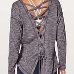 Lululemon 💙 Laced With Intent Long Sleeve in Heathered Black Grape Photo 0