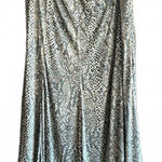 Requirements  Vintage Skirt Medium Snakeskin Elastic Lined Midi Photo 0
