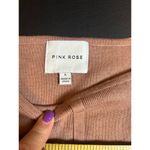 Pink Rose Square Neck Ribbed Blouse Size Large Feminine Balletcore Photo 3