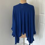 Lilly Pulitzer  Blue Ruffle Trim Wrap Shawl Photo 3