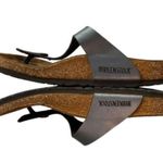 Birkenstock  Gizeh Unisex Leather Sandal Icy Metallic Azure Blue EU 38 US W 7/7.5 Photo 2