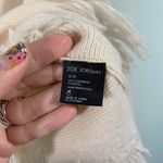 Zoe Jordan Cream Mock Neck Cut Out Sleeves Cashmere Wool Sweater Size S/M Photo 7