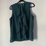 Maurice's Vneck Embellished Sleeveless Emerald Green Top Flowy Open Back size XL Photo 3