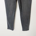 American Eagle [ Outfitters] Washed Black High Rise Tapered Stretch Mom Jeans 6 Photo 5
