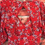 Blue Life Revolve Red Floral Amaris Mini Dress Photo 14