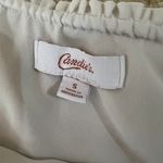 Candie's Ivory One Shoulder Ruffle Crop Top Photo 1