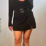 H by Halston Turtleneck Sweater Dress/Tunic US Small Black Photo 2