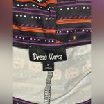 EUC Dressworks Orange and Purple Halloween Graphic Dress size medium Photo 8
