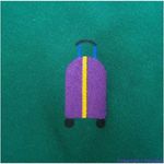 Unique Vintage Gwynnie Bee Luggage Print Emerald Dress, 3X Photo 12