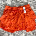 Boutique Orange Tiered Skort Satin Photo 2