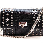 Jimmy Choo  Black Crossbody with Silver Star Accents Photo 0