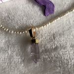 Urban Outfitters New  freshwater pearl and genuine stone necklace, choker Photo 4