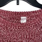 H&M Women's Large  Long Sleeve Maroon Knit Crochet Pullover Sweater Photo 1
