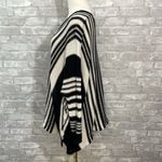 Miou Muse Oversized Stripe Knit Sweater Black Size L Photo 2