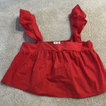 Boutique Cute Red Top Day+Moon Photo 0