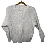Hollister Light Gray Cable-knit Crewneck Sweater Photo 0