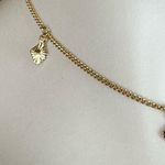 Diamond Shape Dainty Dangle Choker Necklace Gold Photo 1