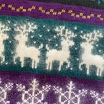 Vintage 90s Wool and Angora Reindeer Snowflake Ski Sweater Size M Size M Photo 2