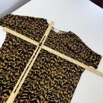Apricot Top Womens XS Brown Yellow Black Animal Print Pullover Crewneck Photo 7