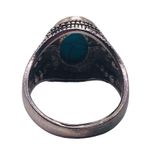 Silver and Turquoise Stone Boho Ring Photo 4