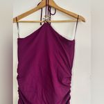 ZARA  Fuchsia-Purple Halter  Dress Size L Photo 7