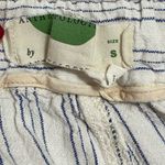 Anthropologie  Striped Linen Cotton Pants‎ Size Small Photo 2