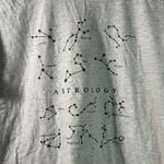 Mighty fine Cosmic Cozy Casual Zodiac Astrology  Light Gray Constellation Tee Top Photo 2