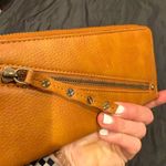 Free People Wallet Zip Around Wristlet Vegan Leather Brown 8"x4" Photo 10